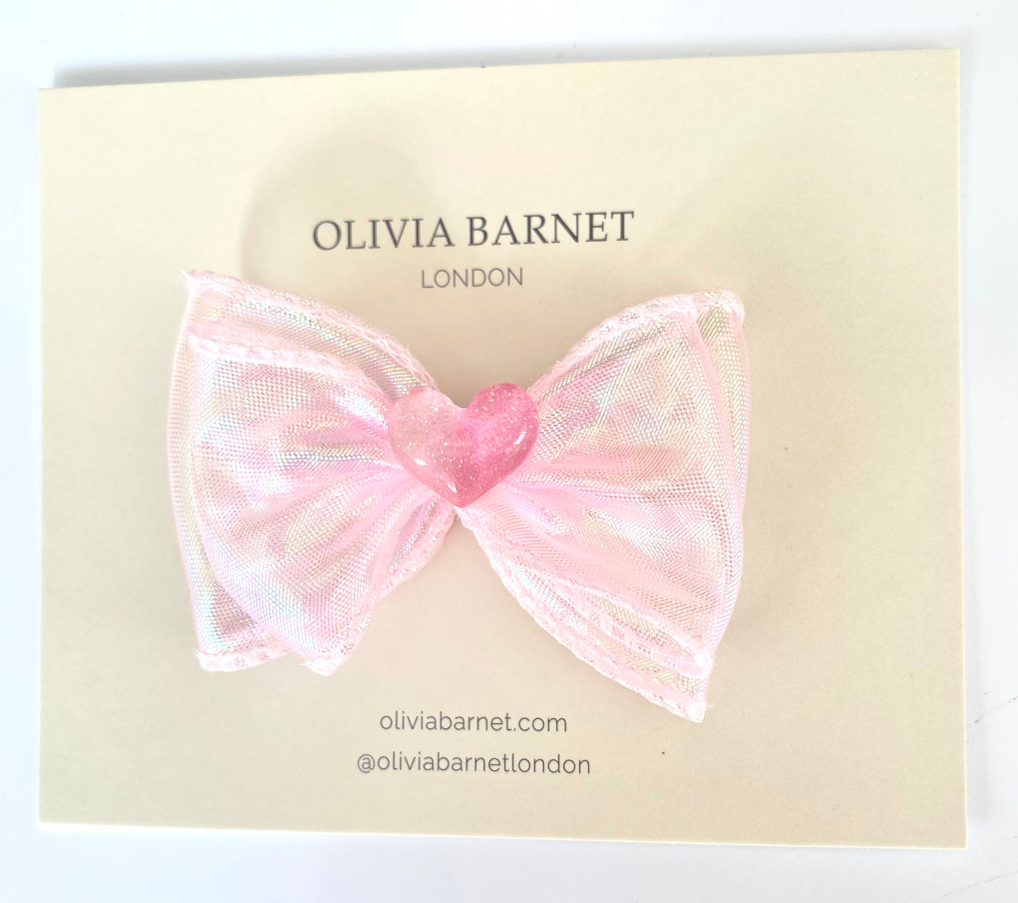 Liv's Heart Hair Bow
