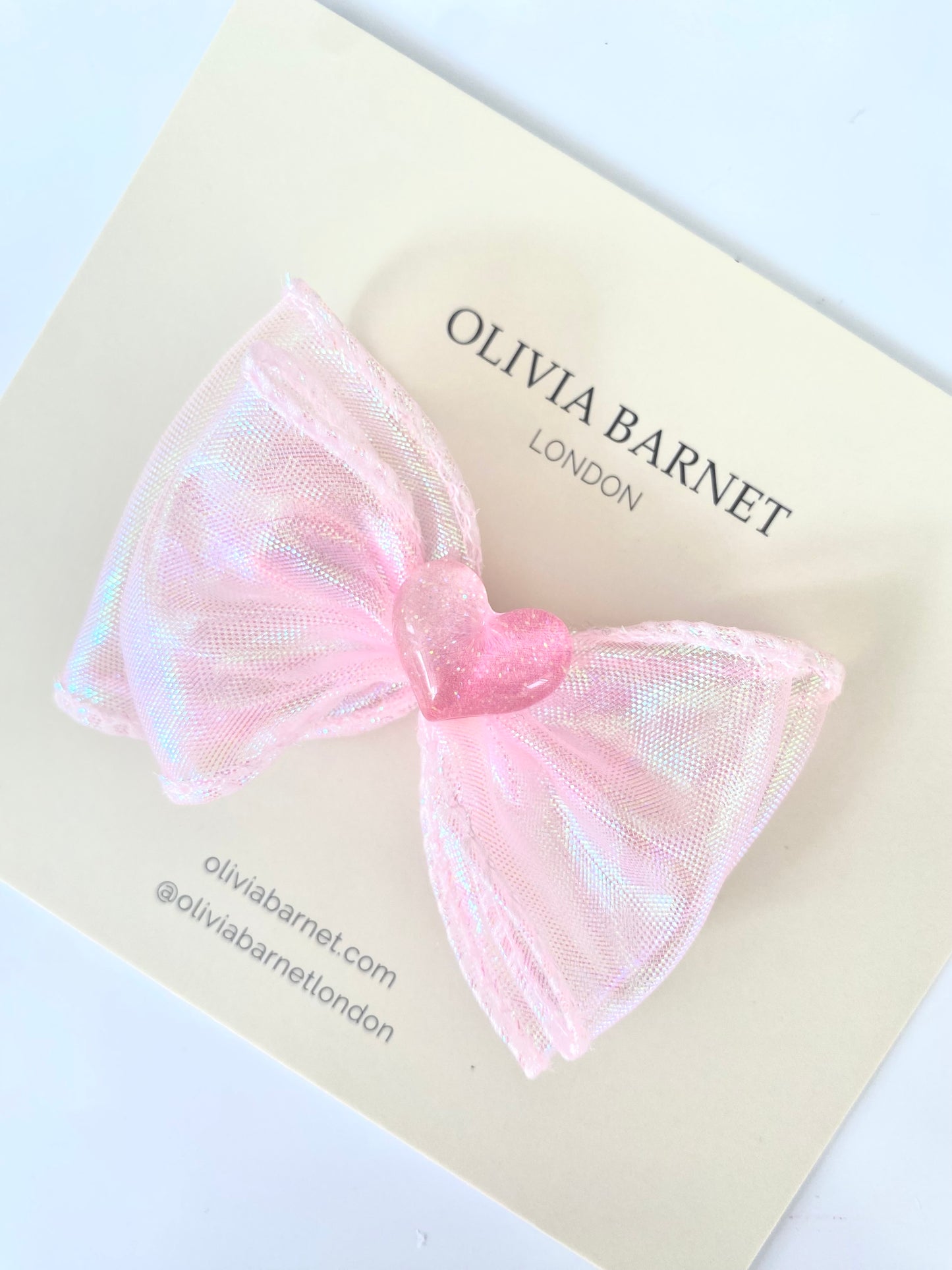 Liv's Heart Hair Bow