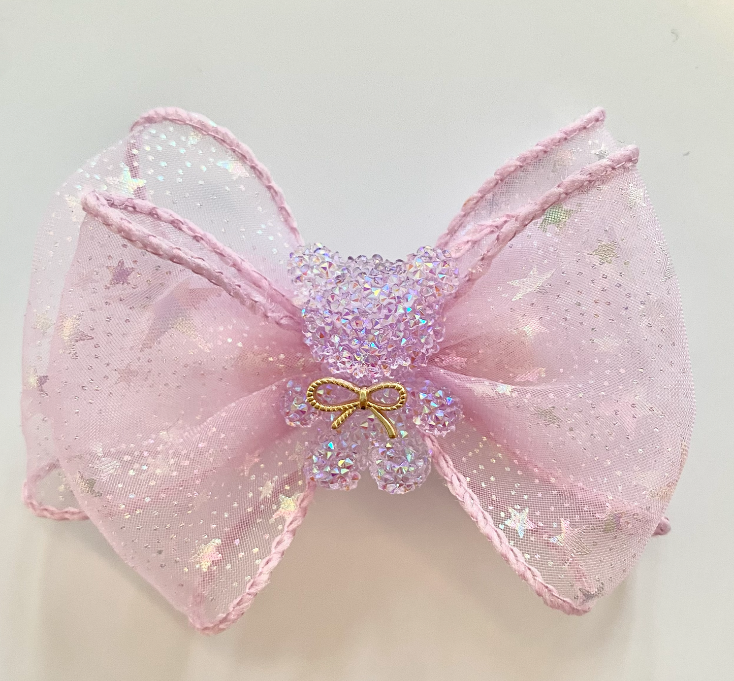 Pink Stardust Hair Bow