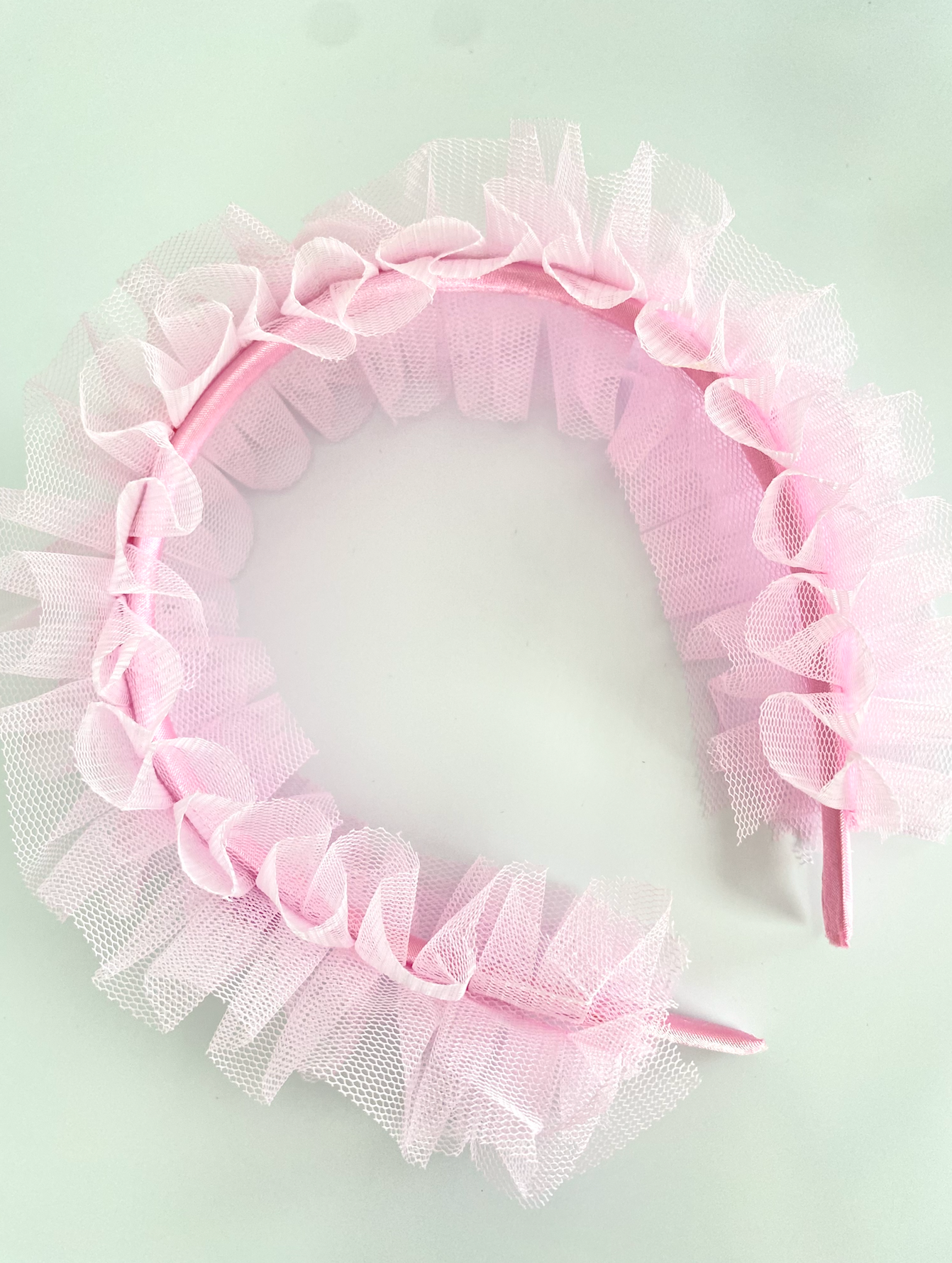Pink Ruffle Headband