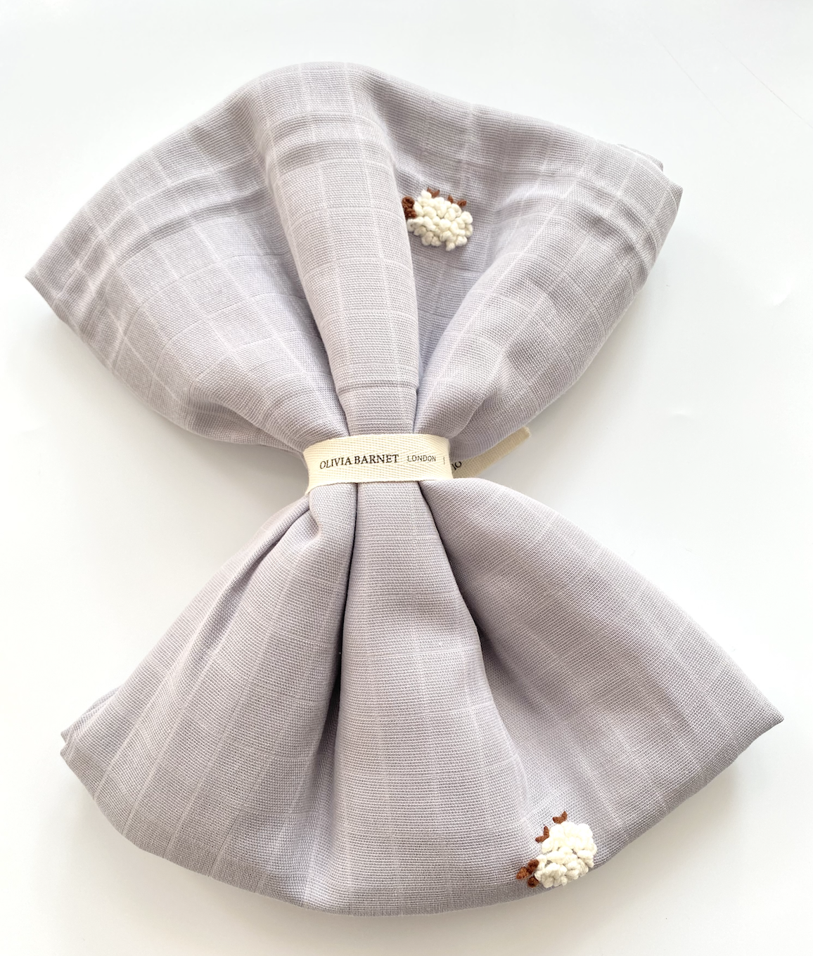 Grey Lamb Muslın