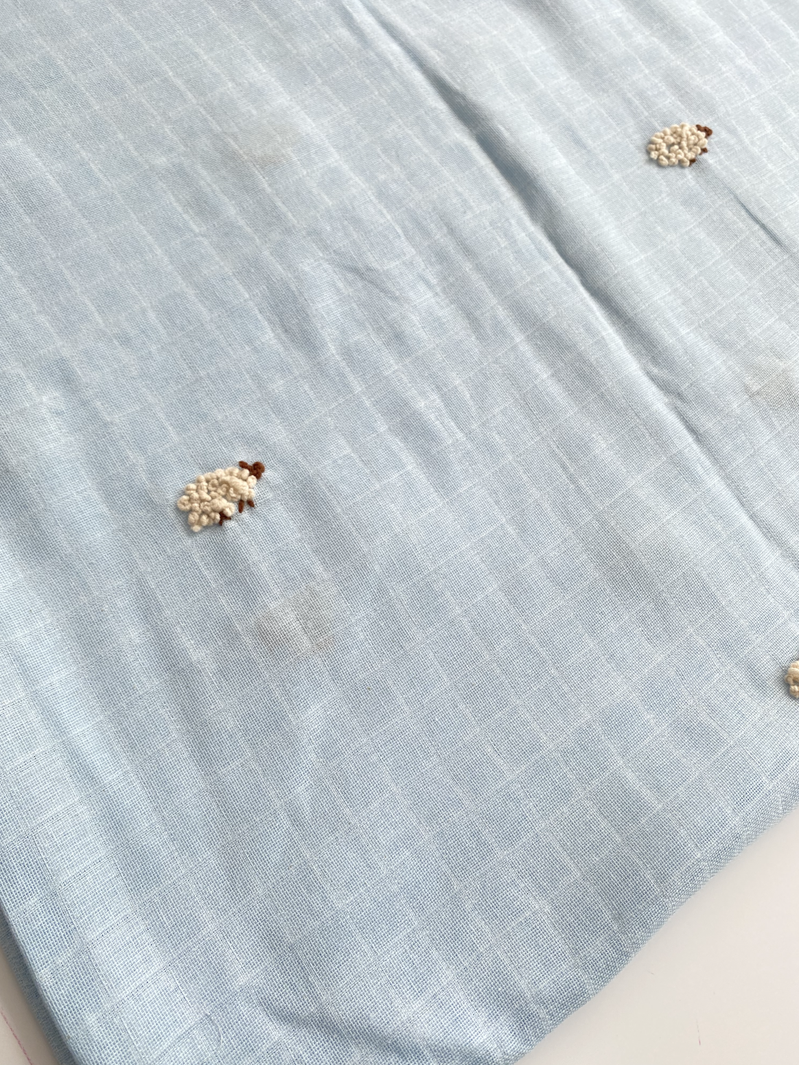 Blue Lamb Muslin