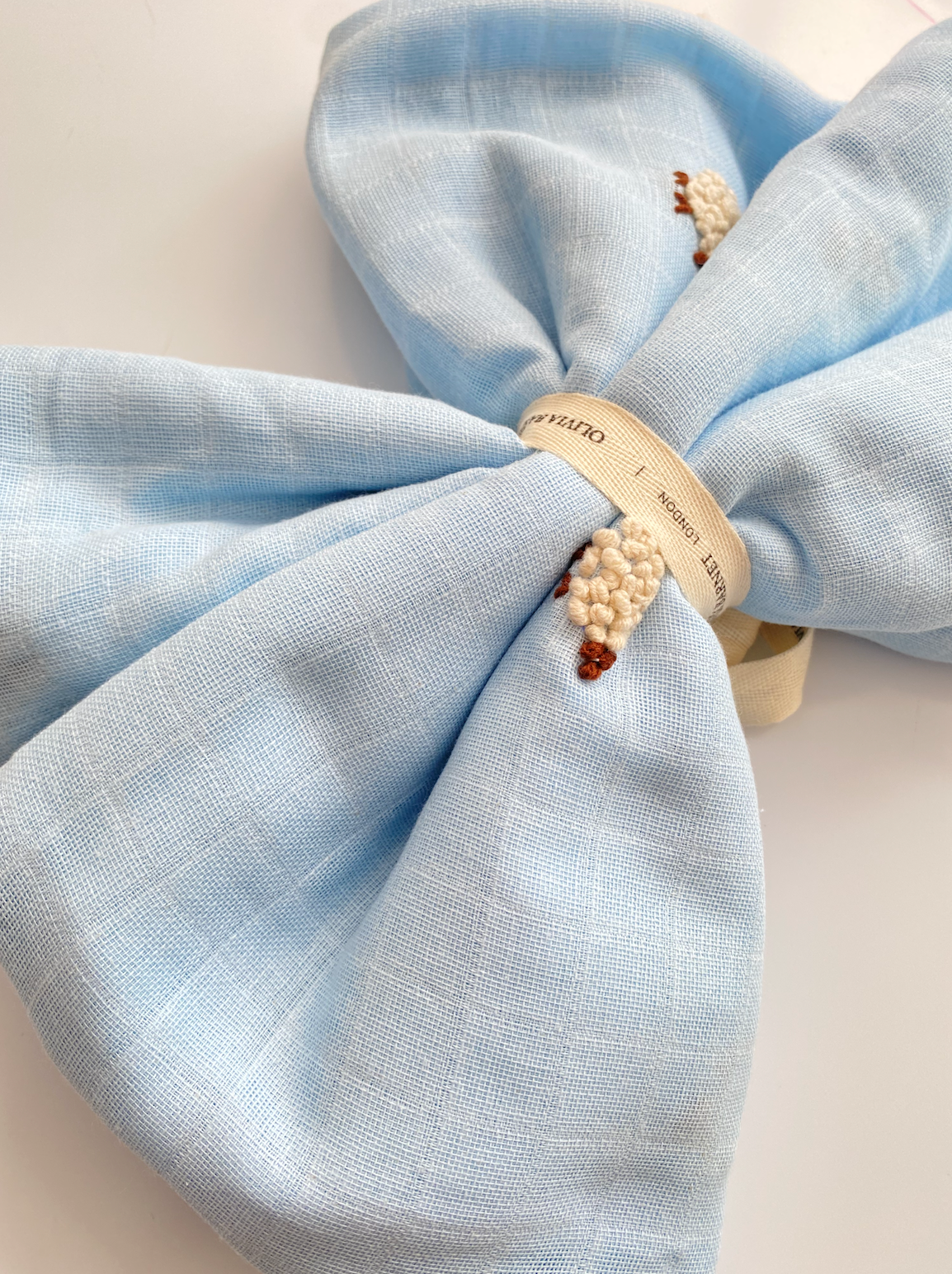 Blue Lamb Muslin