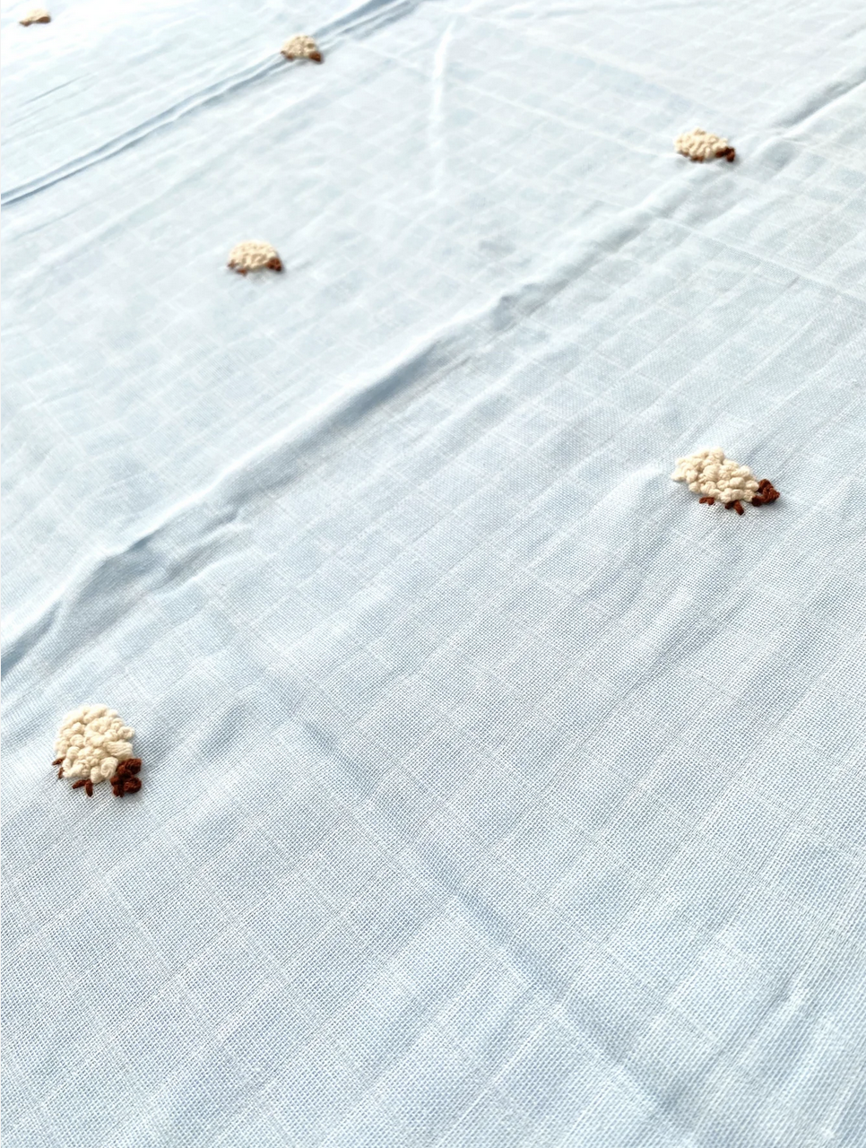 Blue Lamb Muslin