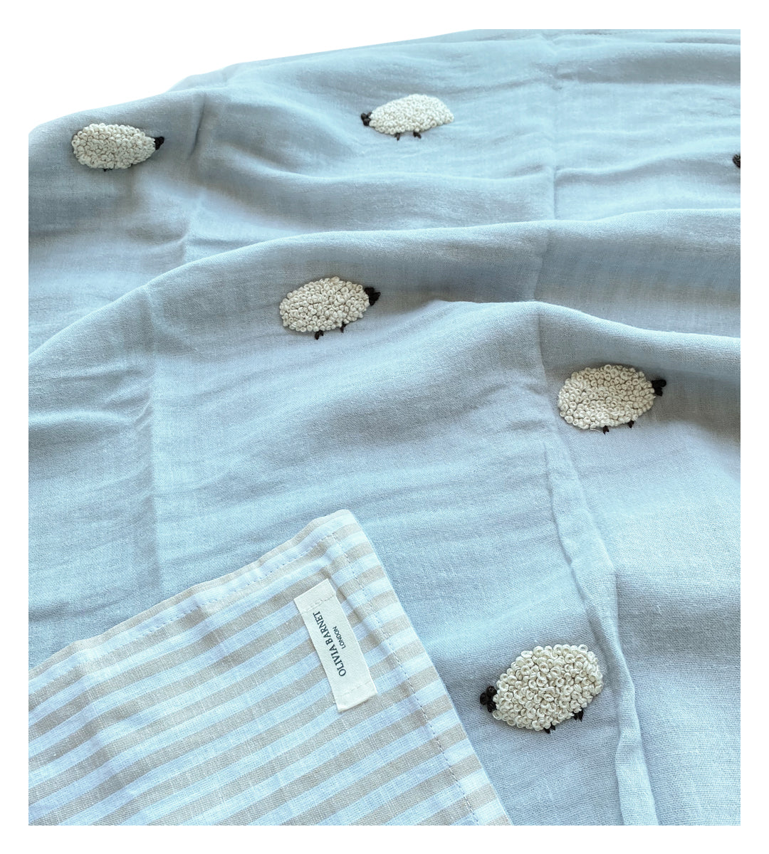 Lamb Embroidered Muslin