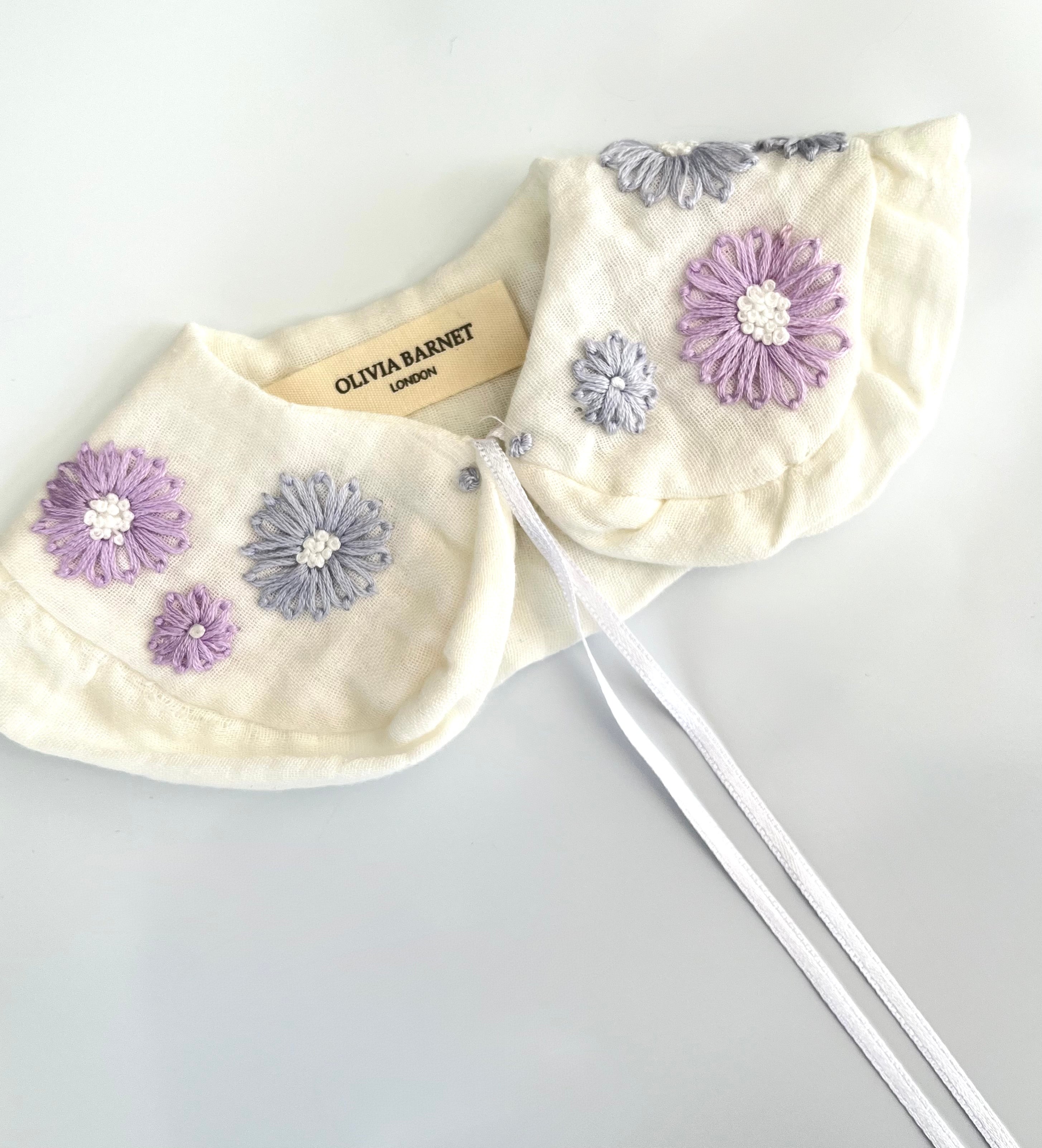 LAVENDER BABY BLOOM YAKA & PATİK SETİ