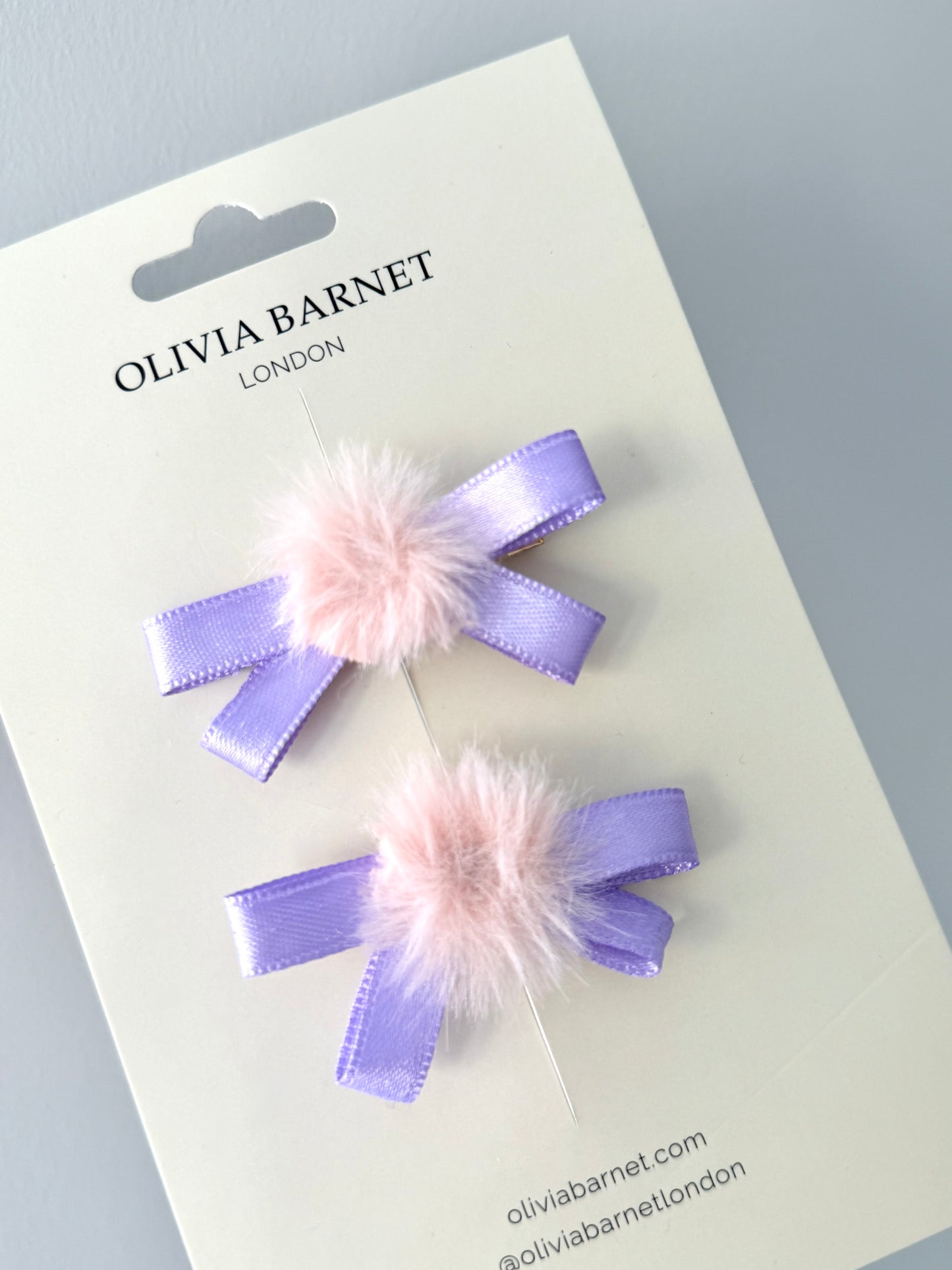 MINI POM SAÇ KLİPSİ (LİLA)
