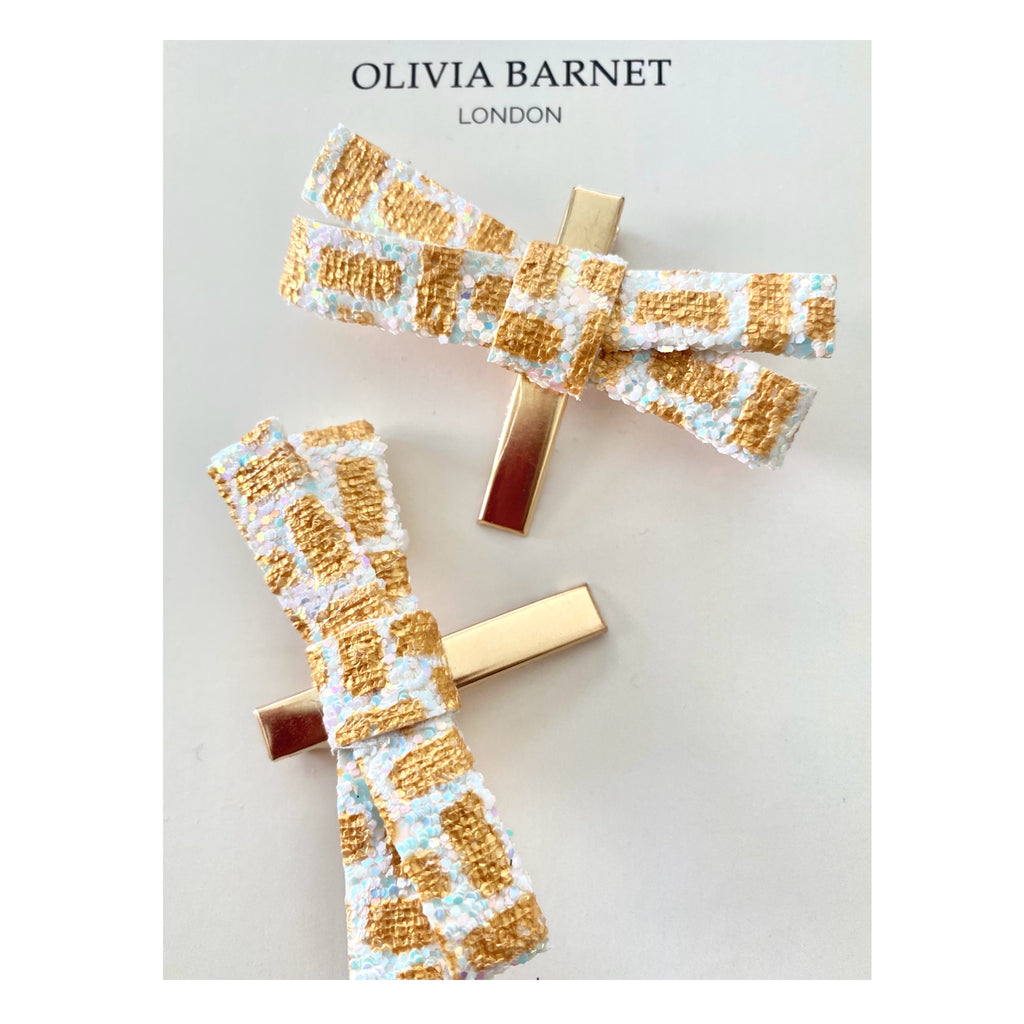 GOLDEN GIRL BOW SAÇ KLİPSİ / 2 pcs.