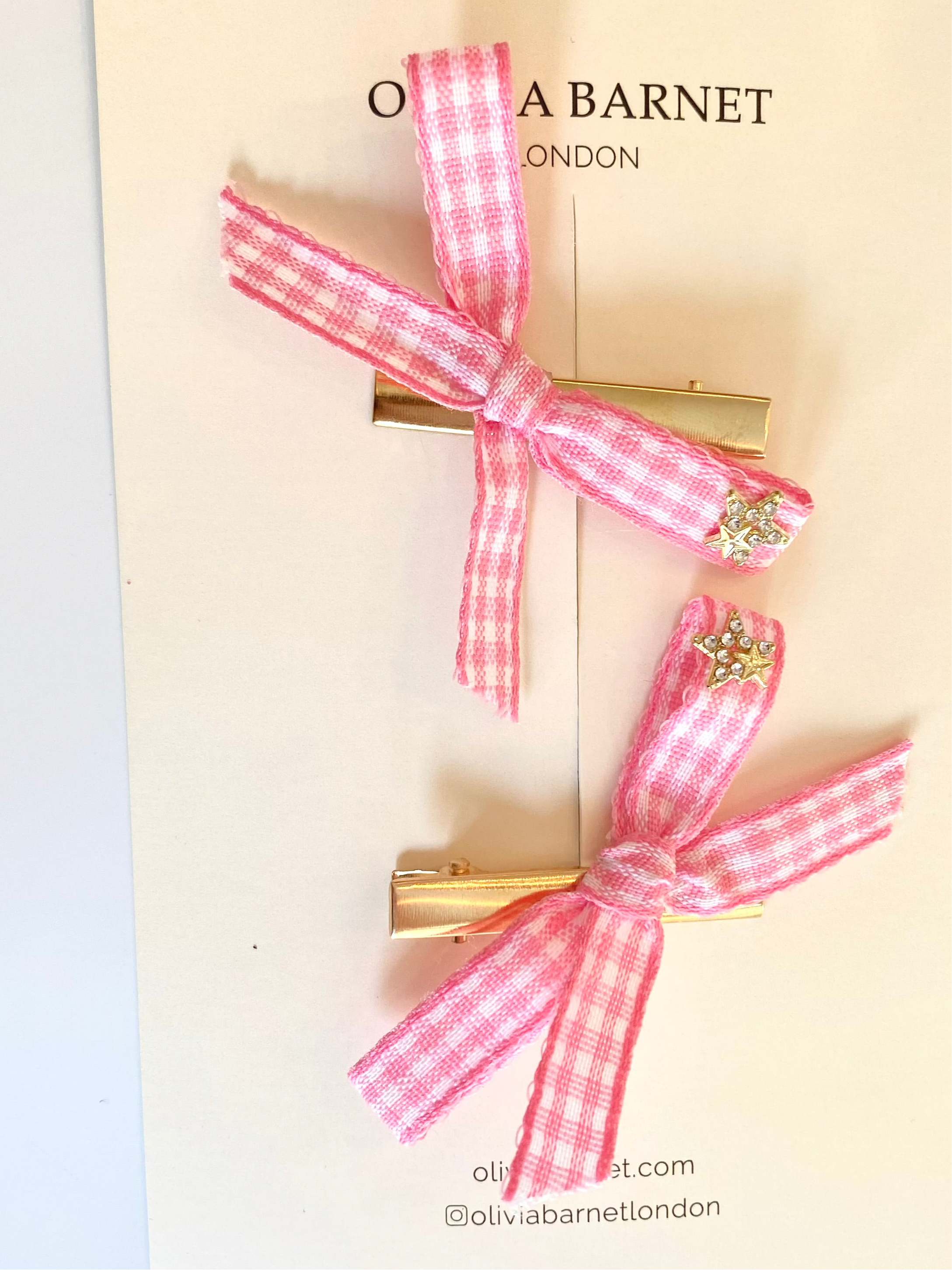 PINK STAR SAÇ KLİPSİ