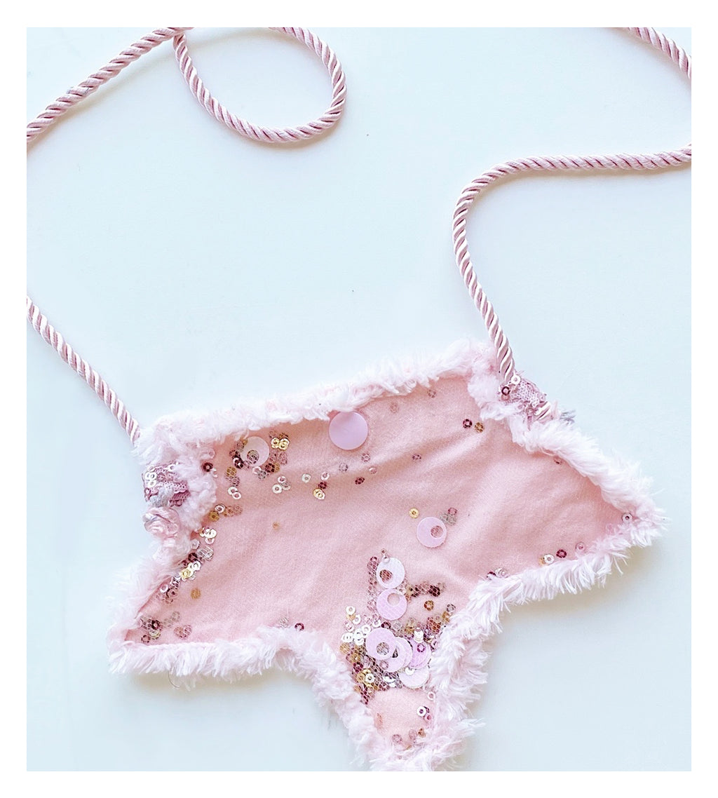 SHINING PINK STAR ÇANTA