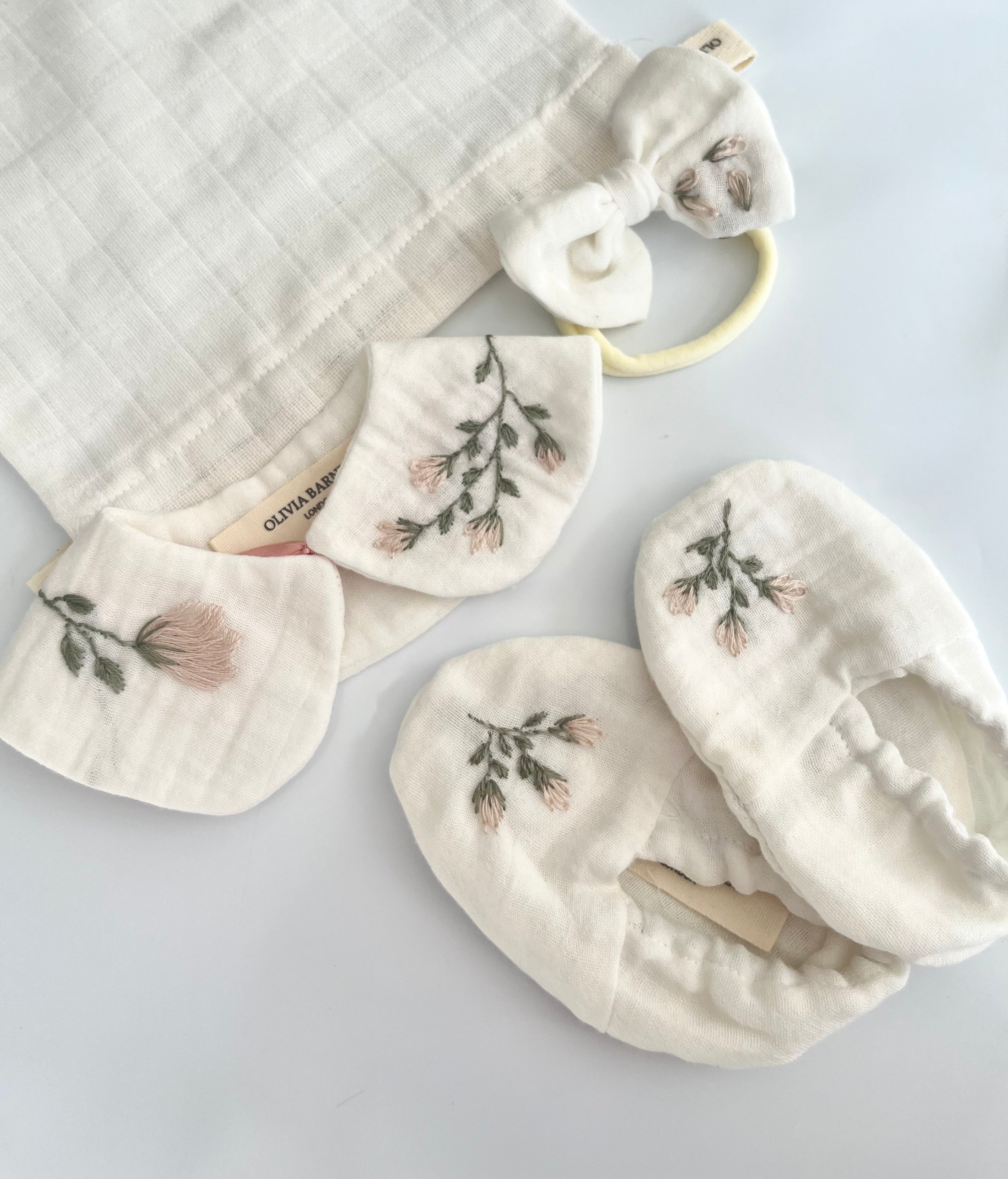 CAMELLIA BABY BLOOM YAKA & PATİK SETİ
