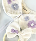 LAVENDER BABY BLOOM YAKA & PATİK SETİ