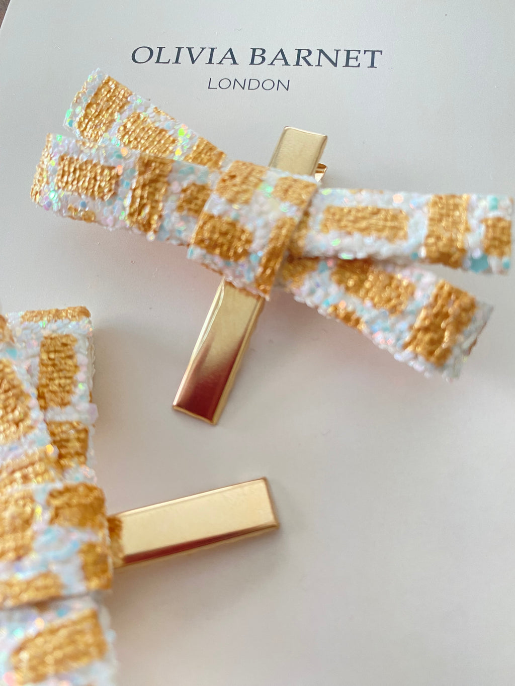 GOLDEN GIRL BOW SAÇ KLİPSİ / 2 pcs.