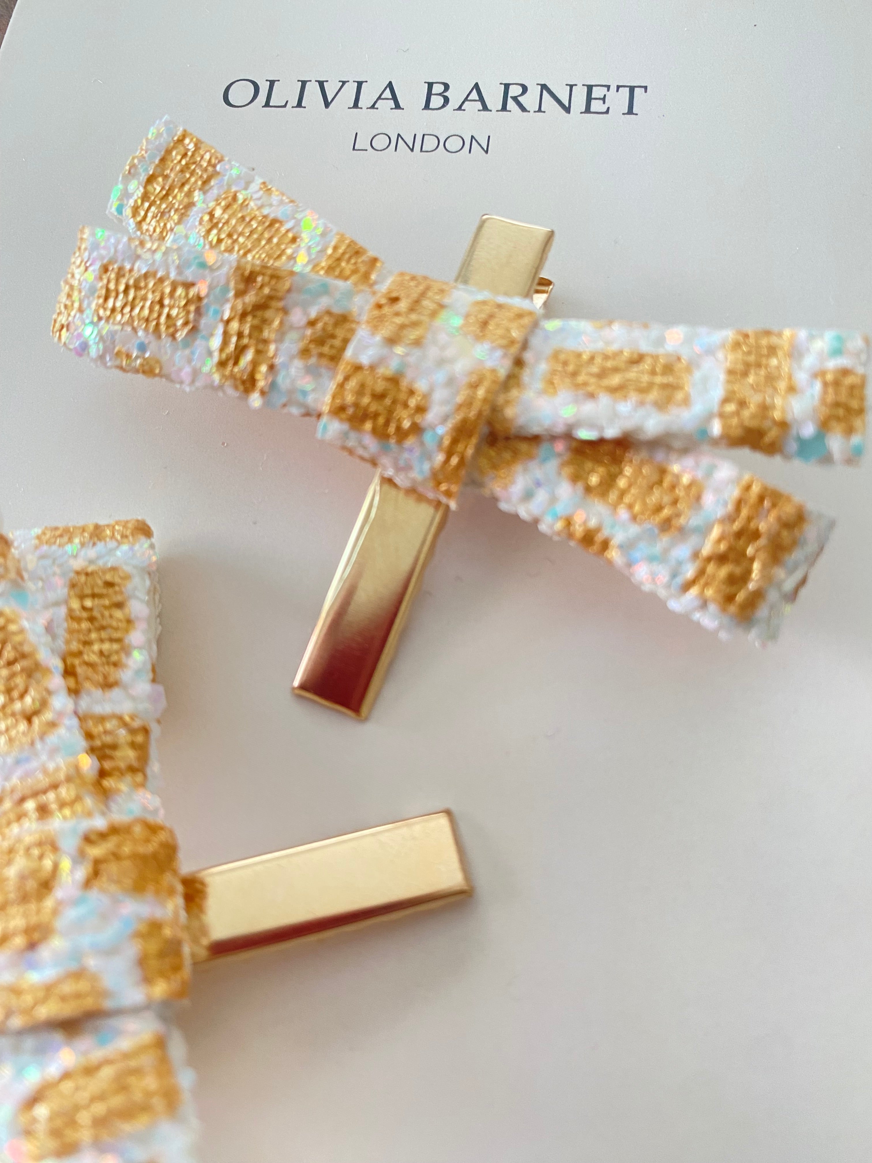 GOLDEN GIRL BOW SAÇ KLİPSİ / 2 pcs.