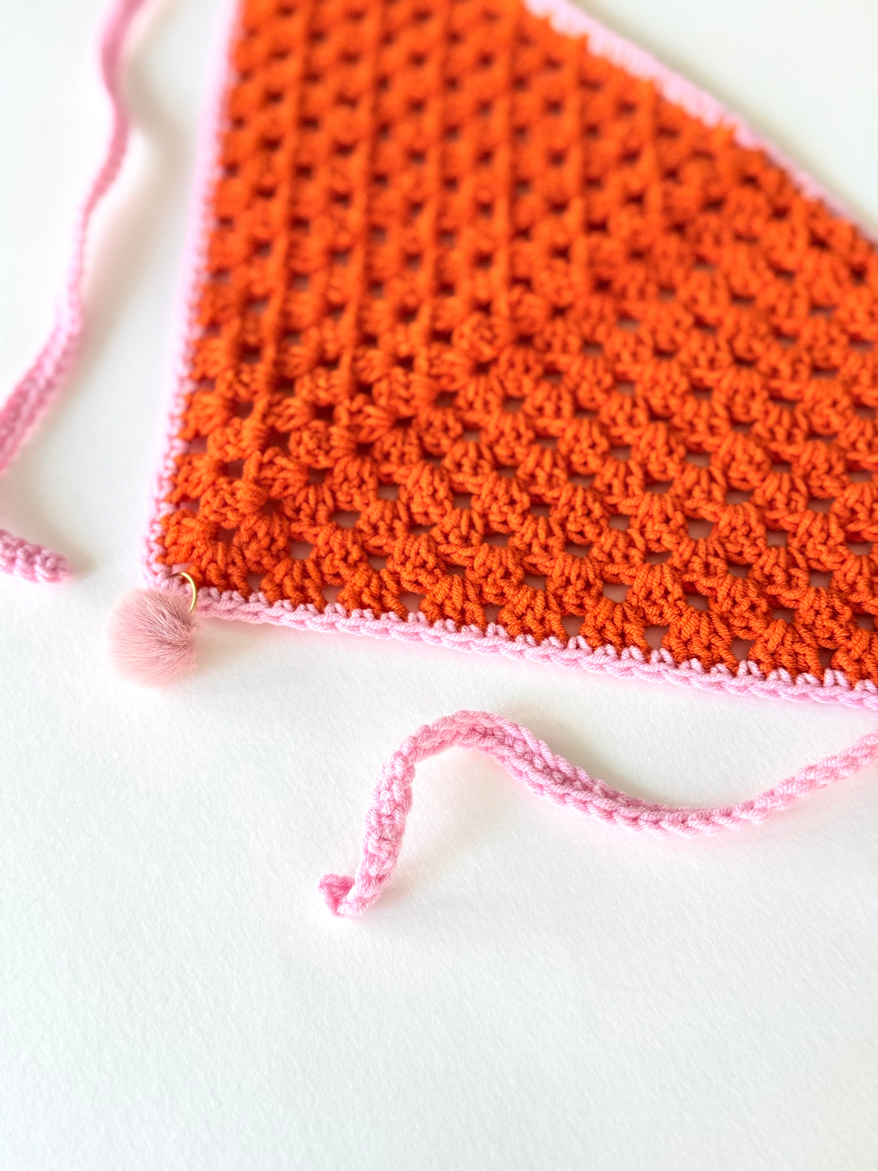 SUNSET CROCHET BANDANA