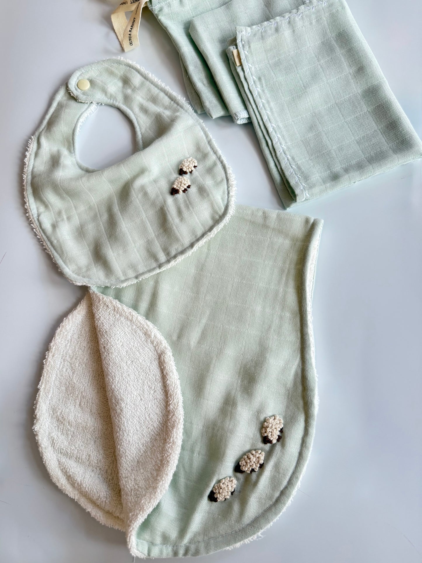 MINT LAMB ÖNLÜK & YAKA SETİ