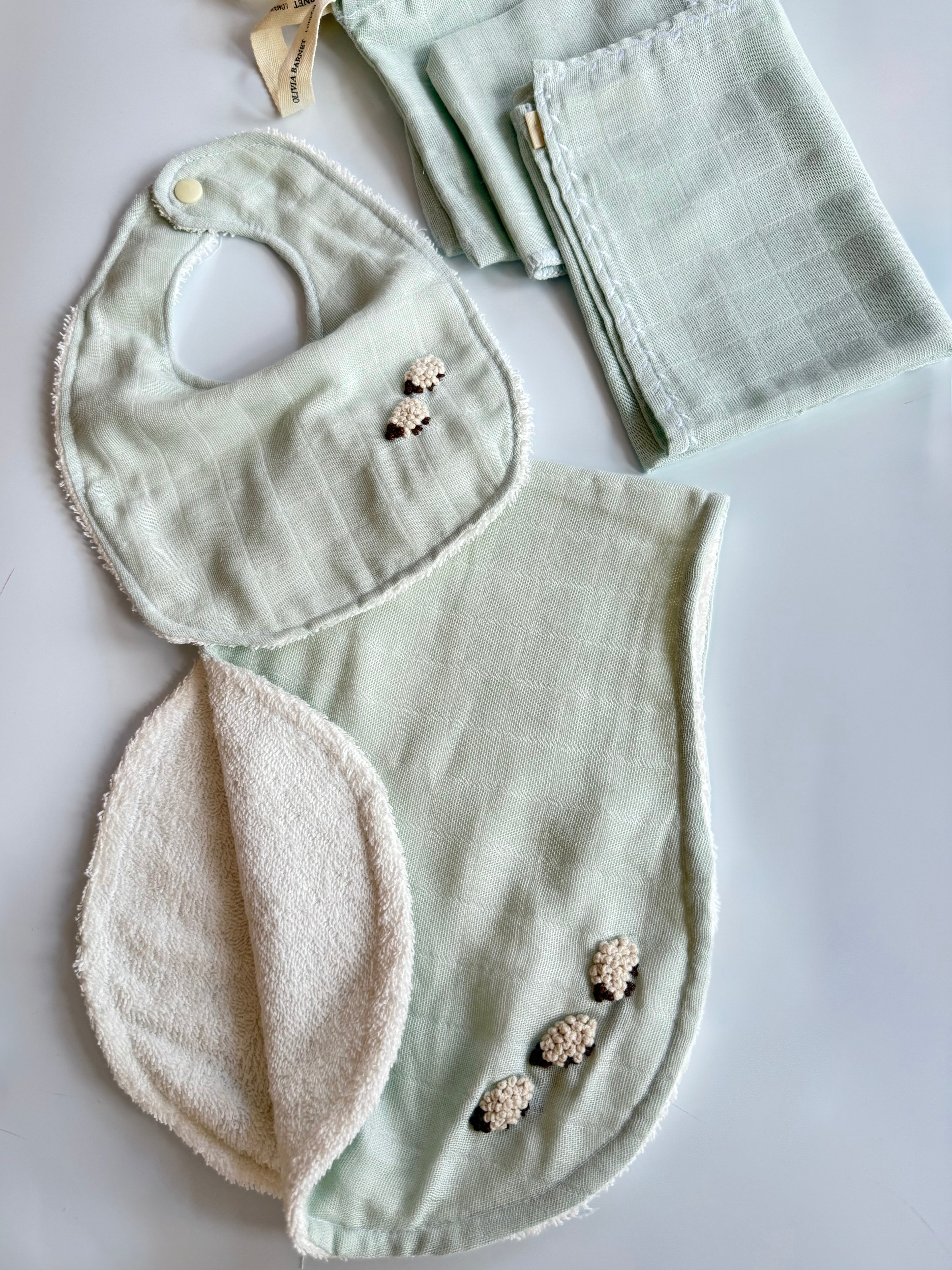 MINT LAMB ÖNLÜK & YAKA SETİ