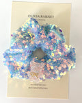 AQUA SHIMMER SCRUNCHIE