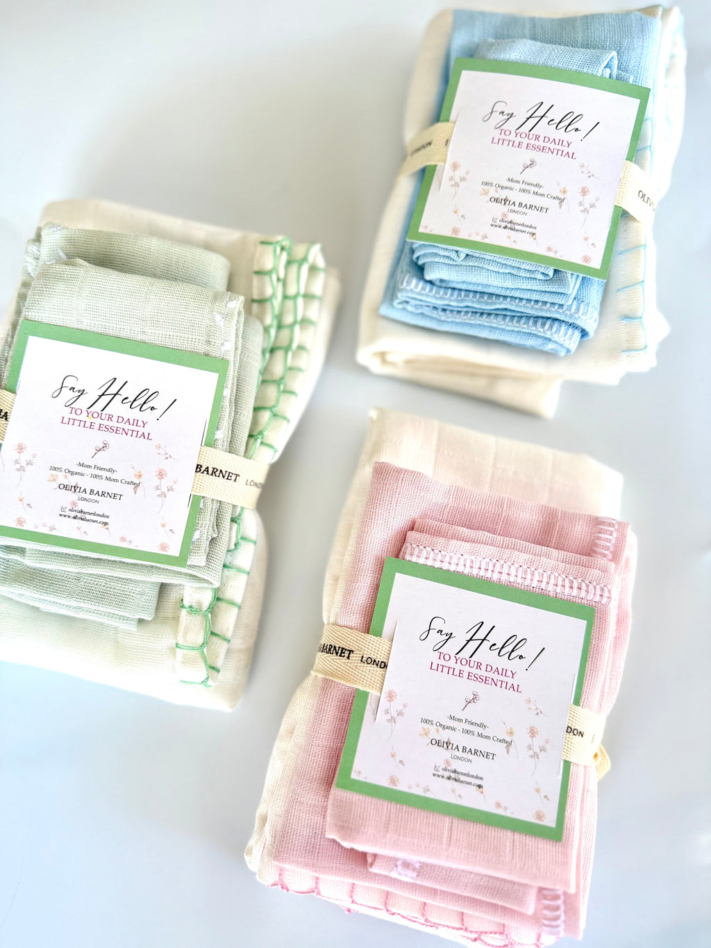 BURP CLOTHS 3’LÜ SET