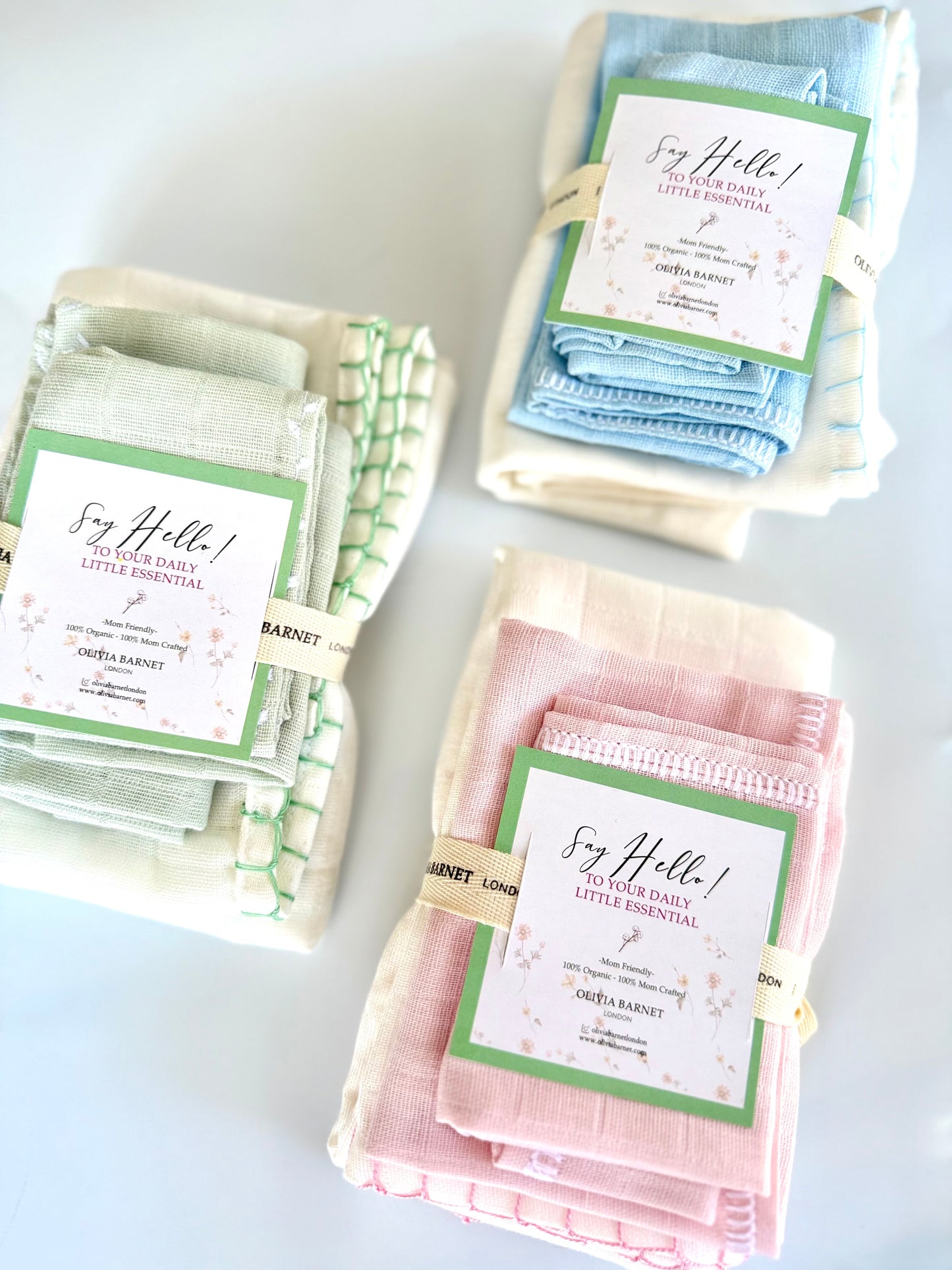BURP CLOTHS 3’LÜ SET