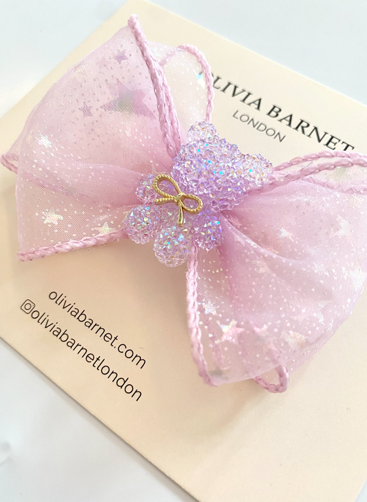 Pink Stardust Hair Clip