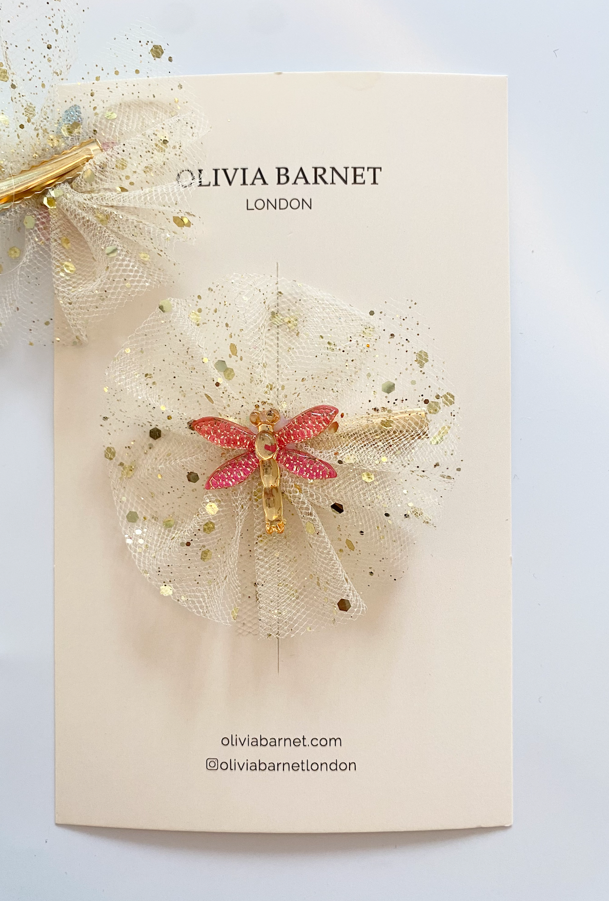 GOLDEN WINGS (RUBY) SAÇ KLİPSİ