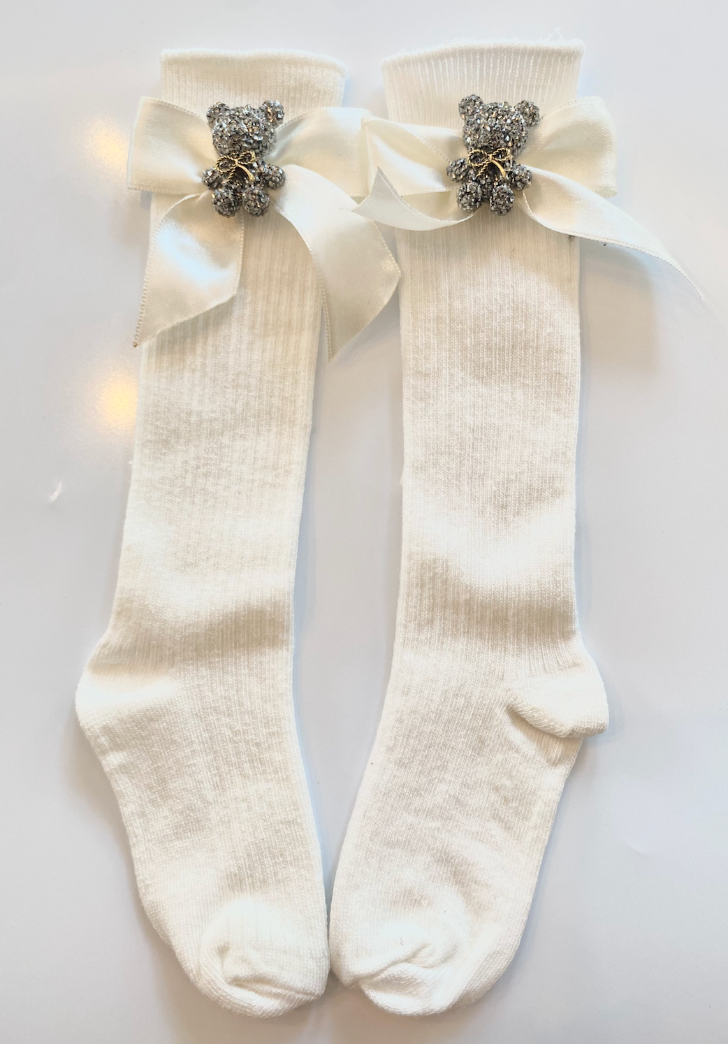 BLACK TEDDY ECRU ÇORAP