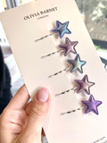 TWINKLE STARS HAIR PIN 5 Pcs./ 1 Set (SILVER PIN)