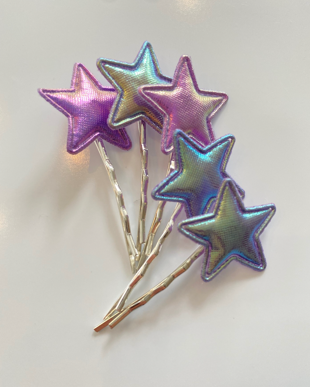 TWINKLE STARS HAIR PIN 5 Pcs./ 1 Set (SILVER PIN)