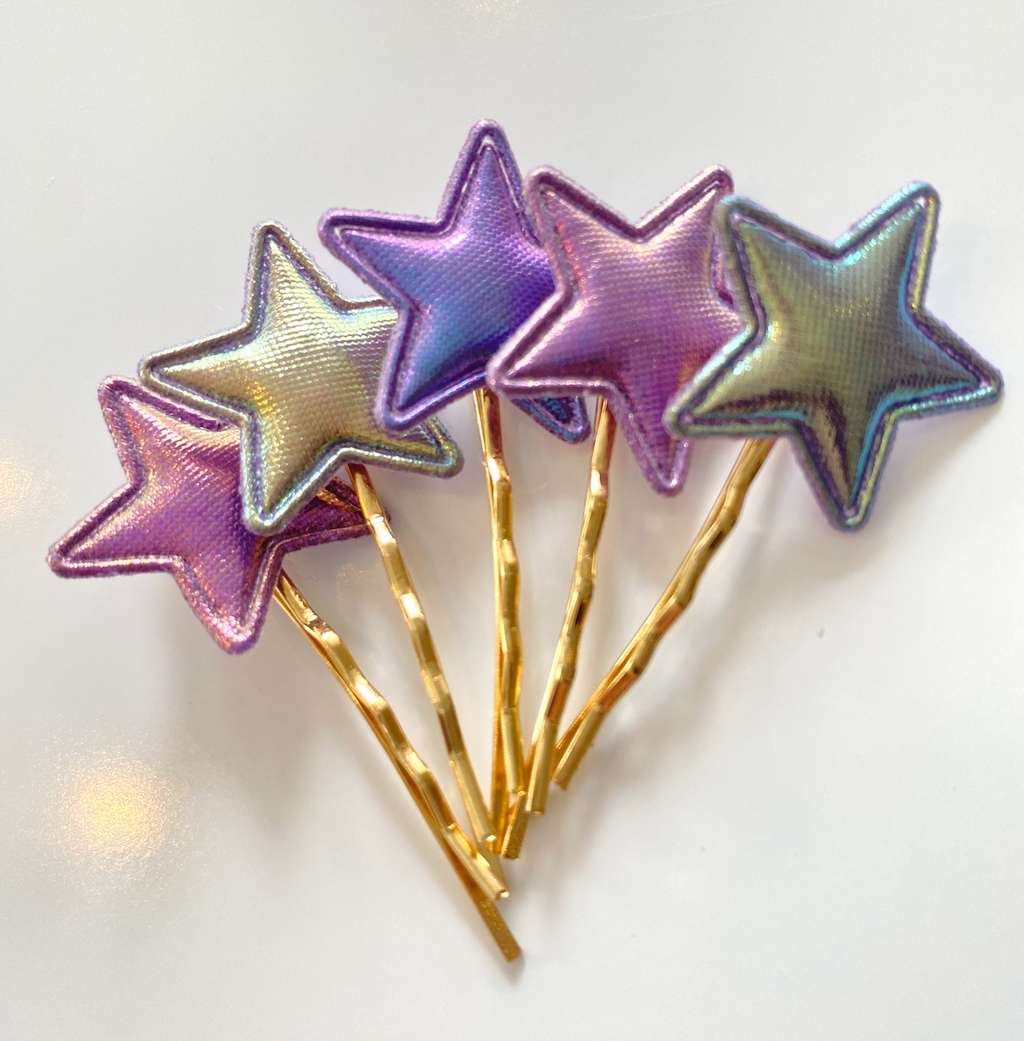TWINKLE STAR HAIR PIN 5 Pcs./1 Set (GOLDEN PIN)