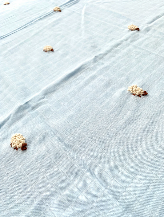 Blue Lamb Muslin