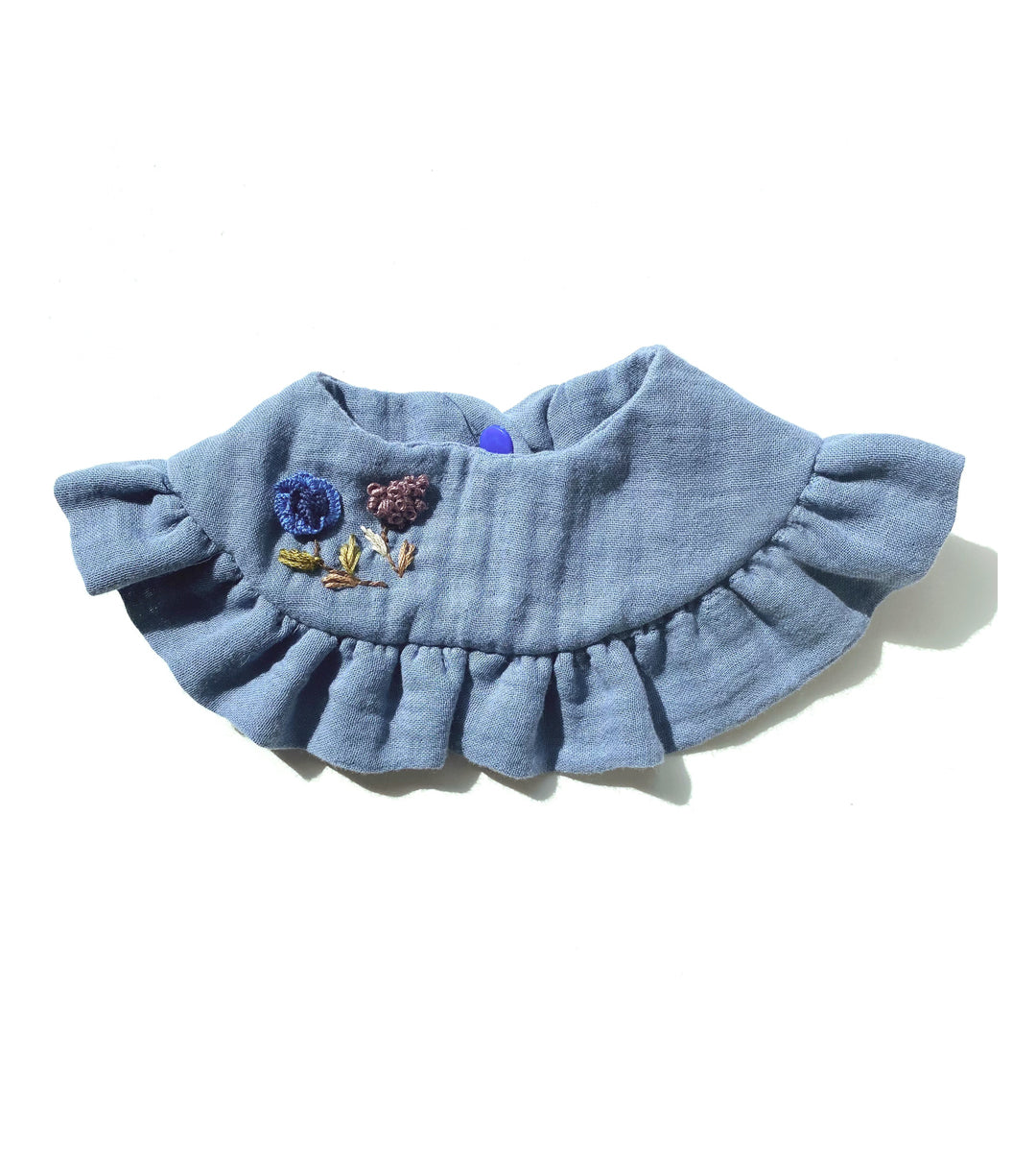 DENIM BLUE MÜSLİN YAKA